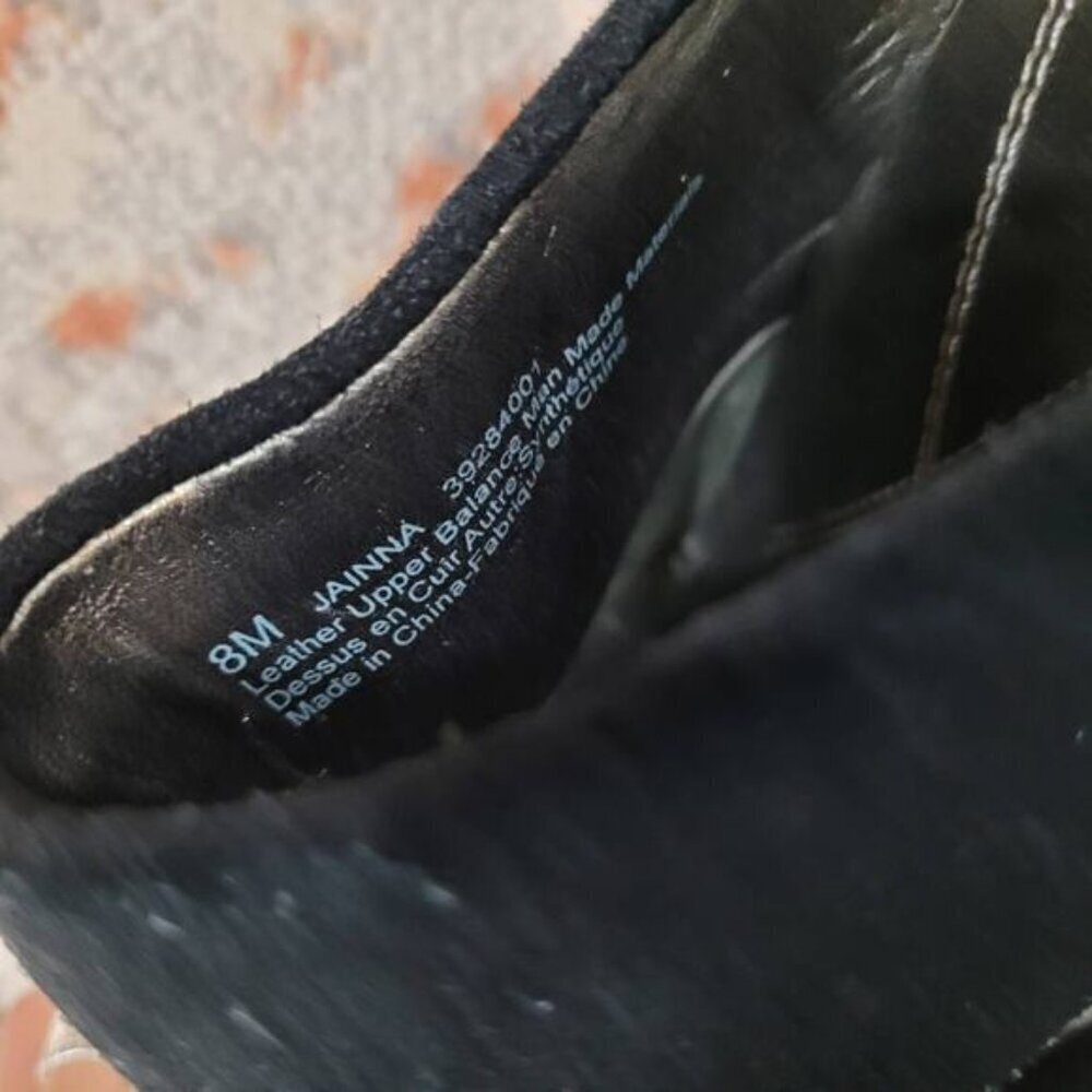 Naturalizer Jainna Slip On Black Leather Heels‎ - Size 8 - Picture 8 of 8